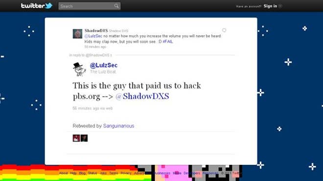 Lulz Claims Paid to Hack PBS